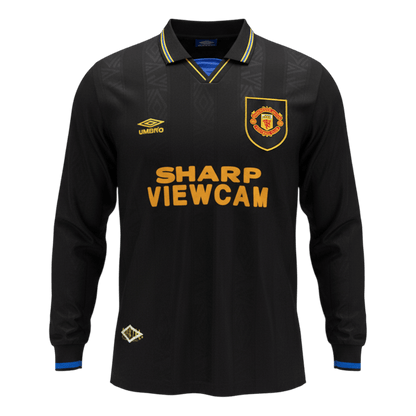 Tricouri Fotbal Vintage Manchester United Deplasare 1993/94 Mânecă Lungă