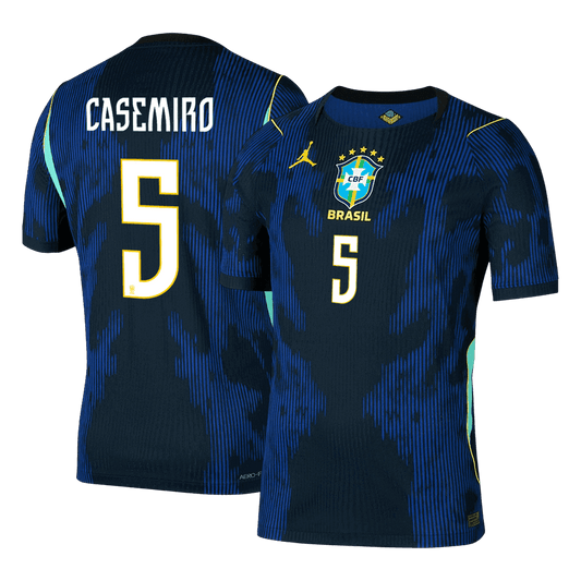 Tricouri Fotbal Brazilia CASEMIRO #5 Deplasare Cupa Mondială 2026 Authentic
