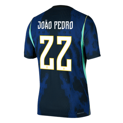 Tricouri Fotbal Brazilia JOÃO PEDRO #22 Deplasare Cupa Mondială 2026 Authentic
