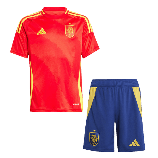 Set Tricouri Fotbal Spania Acasă 2024 Pentru Copii