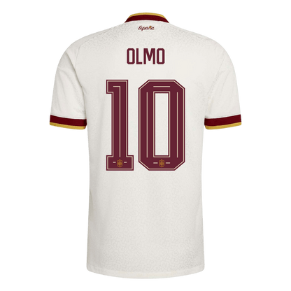 Tricouri Fotbal Spania OLMO #10 Deplasare Cupa Mondială 2026 Authentic