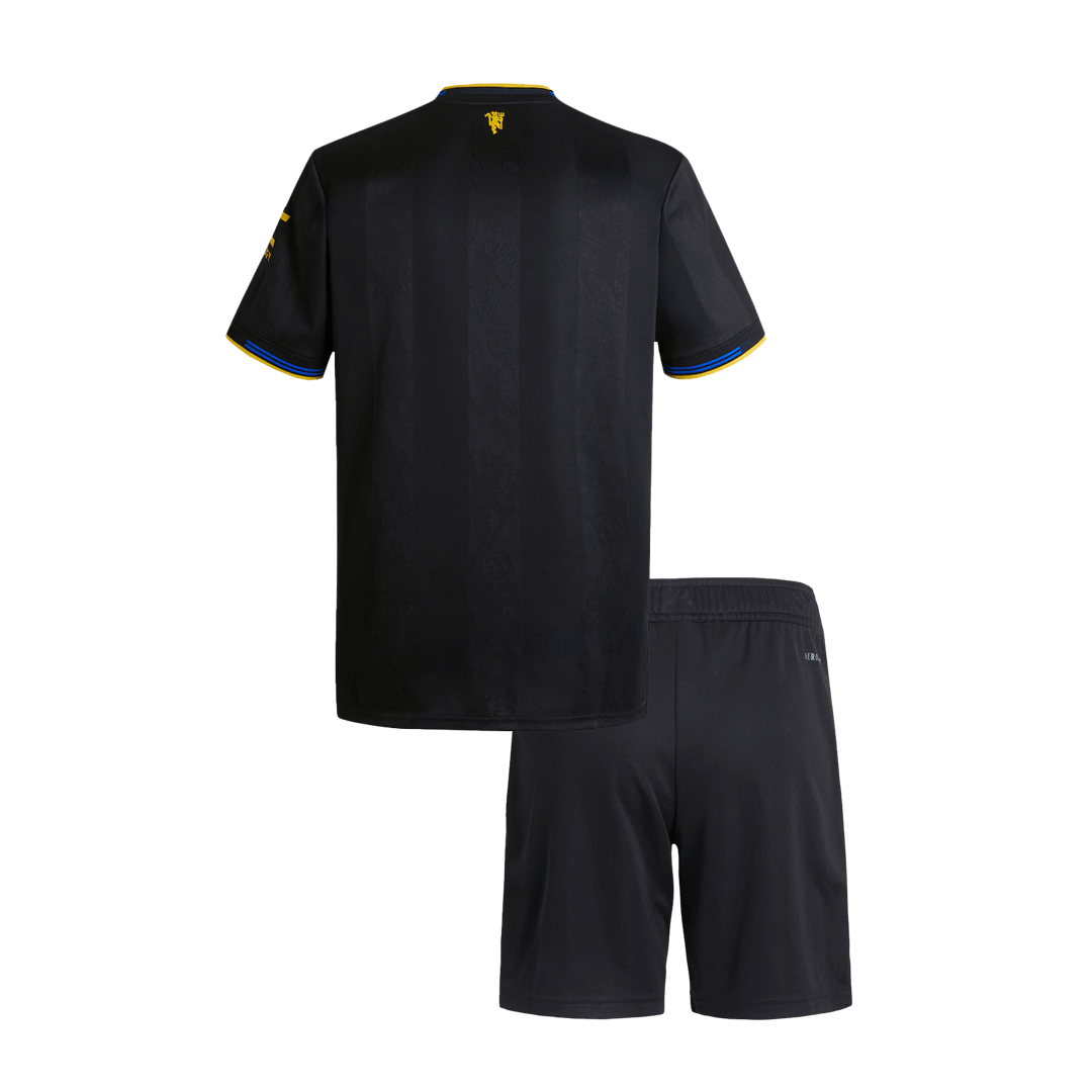 Set Tricouri Fotbal Manchester United Treilea 2025/26 Pentru Copii
