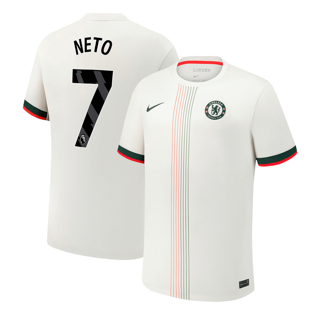 Tricouri Fotbal Chelsea NETO #7 Deplasare 2025/26