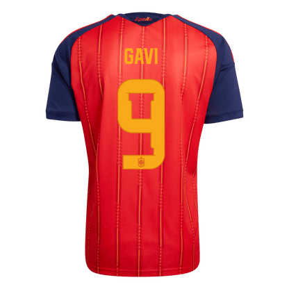 Tricouri Fotbal Spania GAVI #9 Acasă Cupa Mondială 2026 - Premium