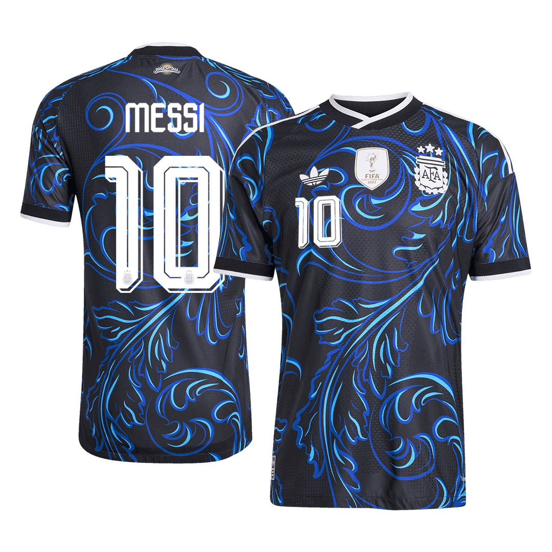 Tricouri Fotbal Argentina MESSI #10 Deplasare Cupa Mondială 2026 Authentic