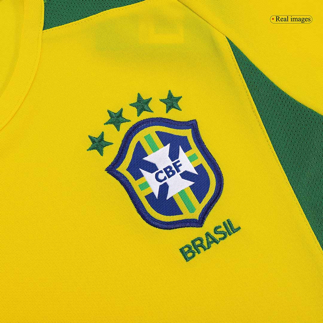 Tricouri Fotbal Vintage Brazilia RONALDINHO #11 Acasă 2002/03
