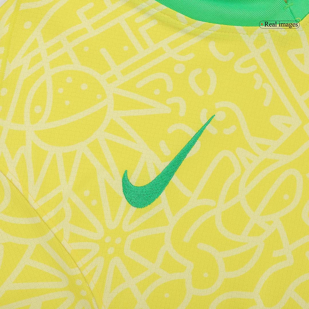 Tricouri Fotbal Brazilia VINI JR. #7 Acasă 2024 - Super (mărime mare)