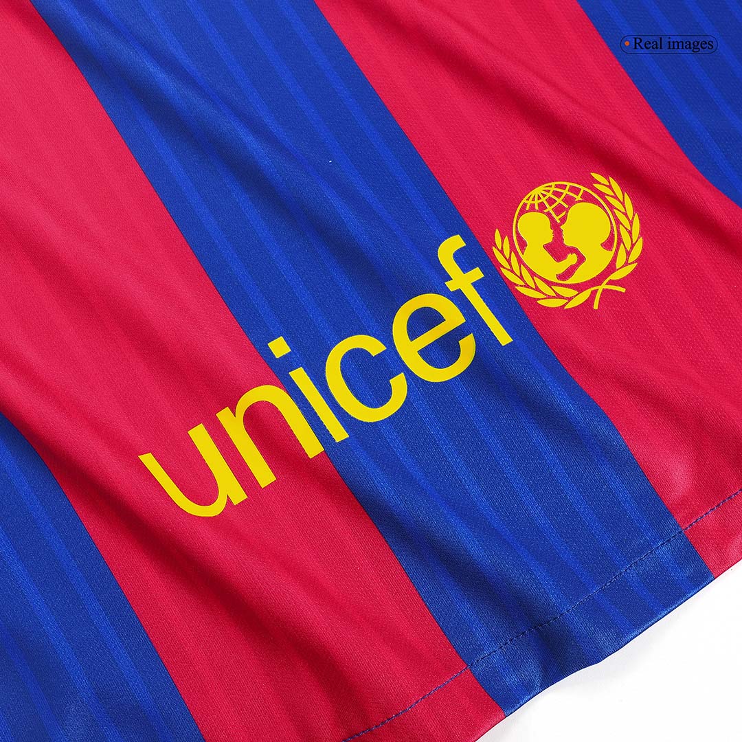 Tricouri Fotbal Vintage Barcelona Acasă 2016/17 (mărime mare)