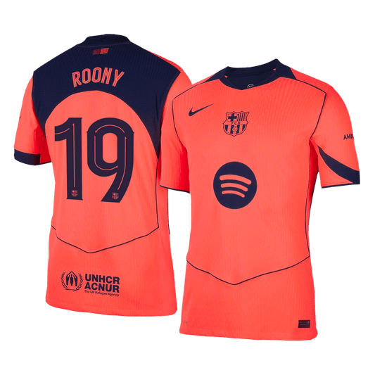 Tricouri Fotbal Barcelona ROONY 19 Treilea 2025/26 Authentic - UCL - TricouriFotbaliști Shop