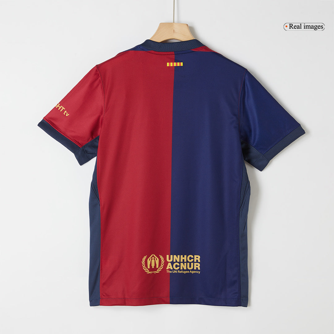 Tricouri Fotbal Barcelona Acasă 2024/25 (Spotify Logo Without Text) - Super