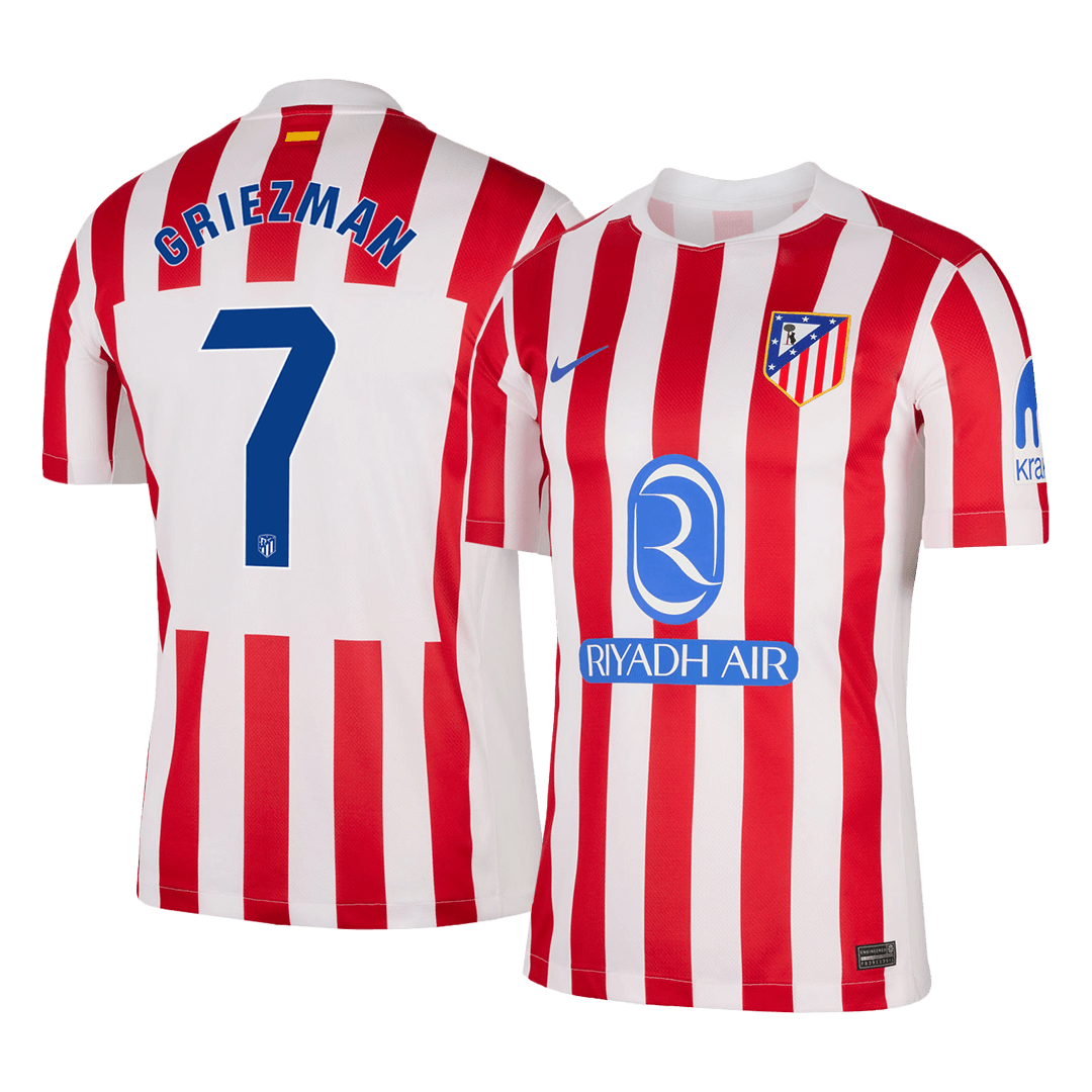 Tricouri Fotbal Atletico Madrid GRIEZMANN 7 Acasă 2025/26 - TricouriFotbaliști Shop