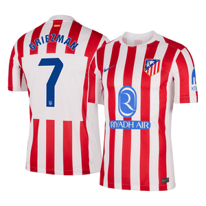 Tricouri Fotbal Atletico Madrid GRIEZMANN #7 Acasă 2025/26