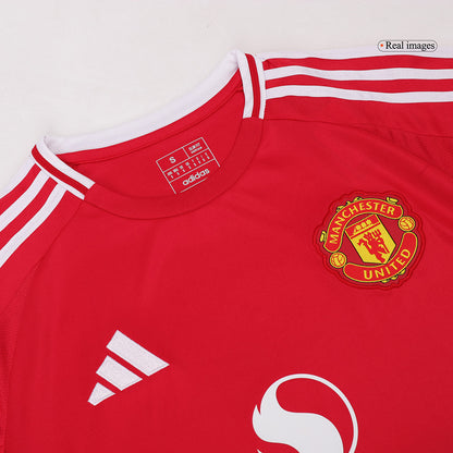 Tricouri Fotbal Manchester United Acasă 2024/25 Mânecă Lungă (mărime mare)