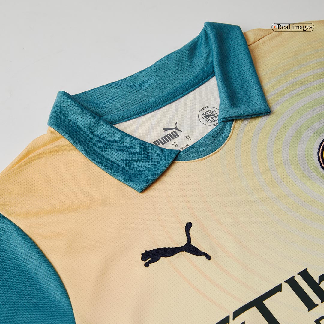 Set Tricouri Fotbal Manchester City Al Patrulea 2024/25 Pentru Copii - Definitely City