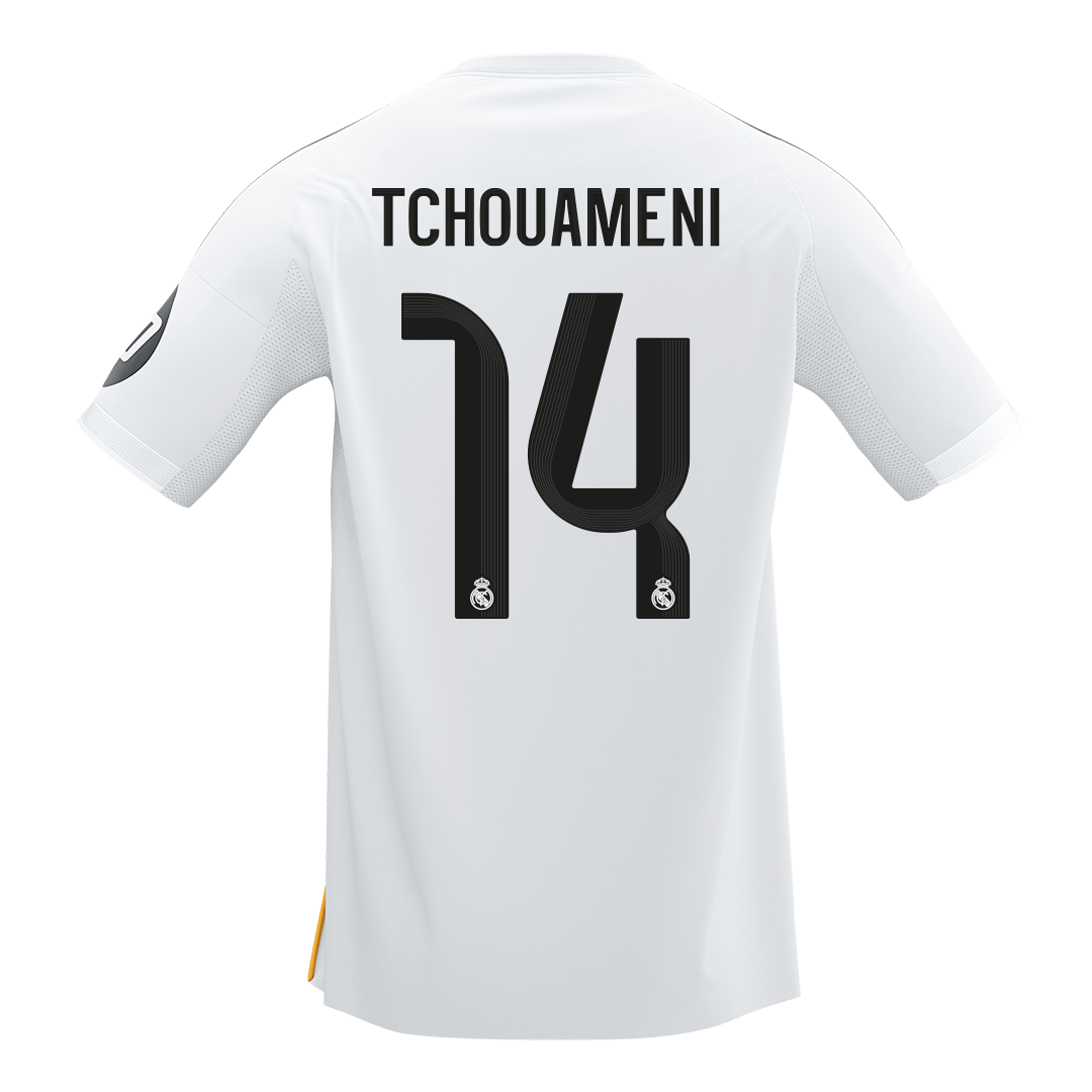 Tricouri Fotbal Real Madrid TCHOUAMENI #14 Acasă 2025/26 - Premium