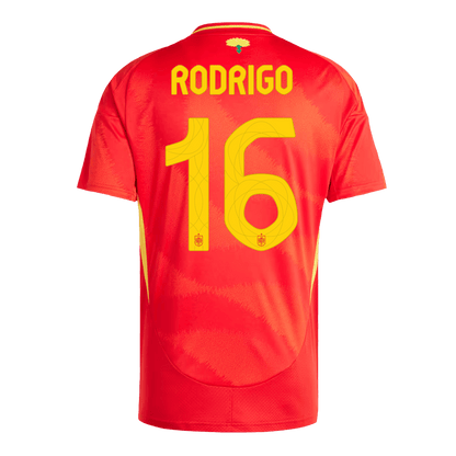 Tricouri Fotbal Spania RODRIGO #16 Acasă 2024