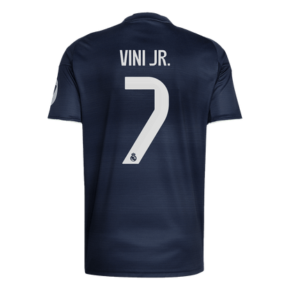 Tricouri Fotbal Real Madrid VINI JR. #7 Deplasare 2025/26