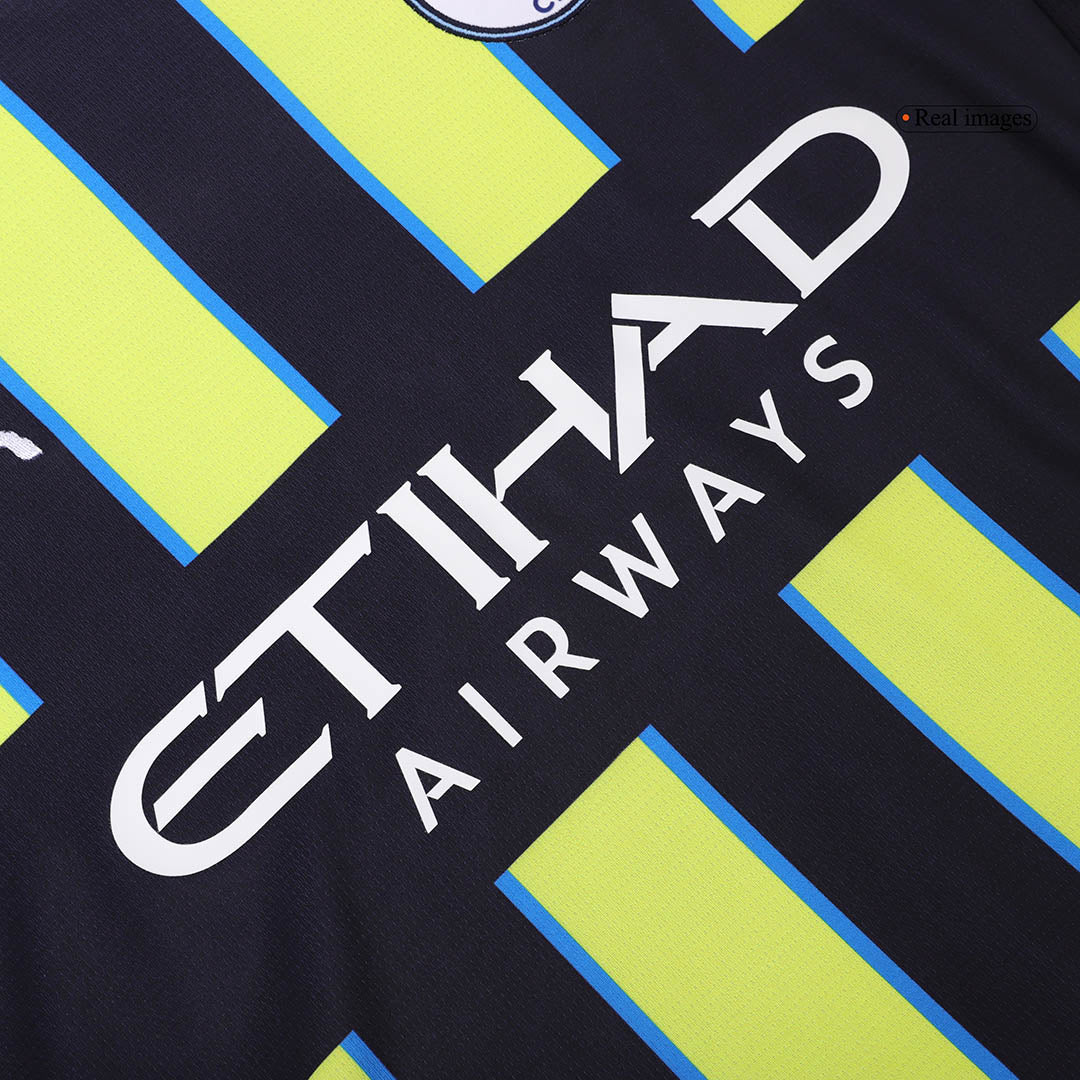 Tricouri Fotbal Manchester City RODRIGO #16 Deplasare 2024/25 (mărime mare)