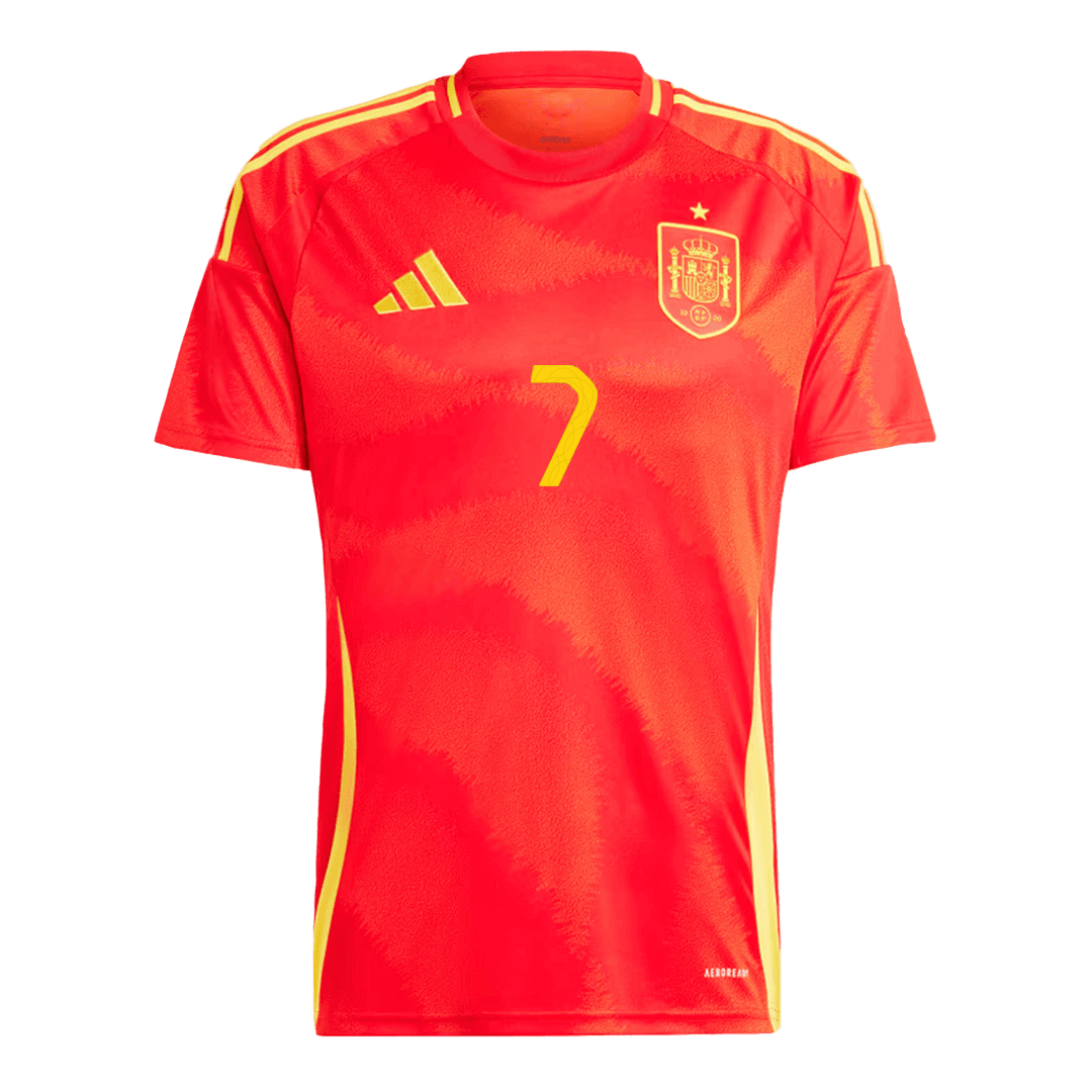 Tricouri Fotbal Spania MORATA #7 Acasă 2024