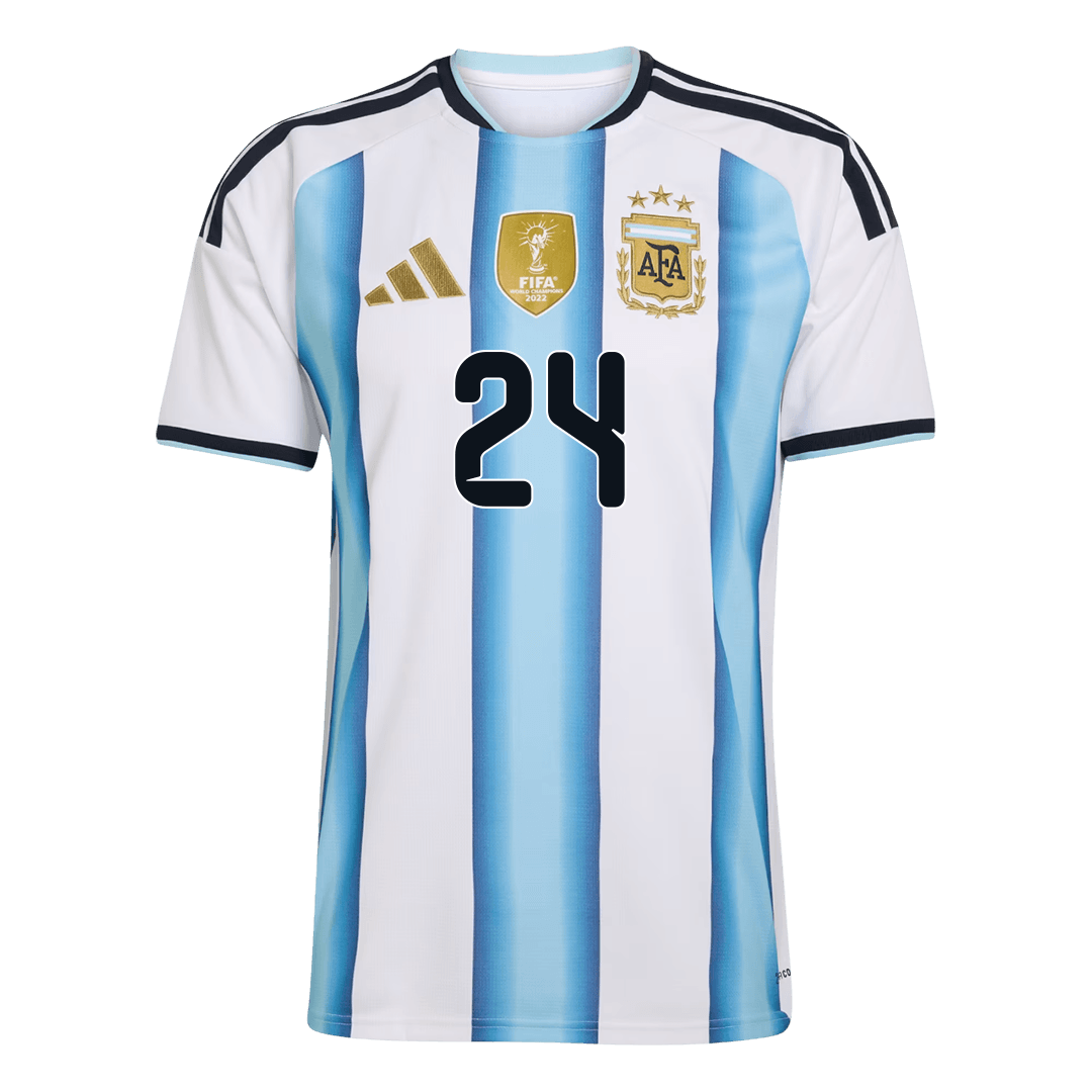 Tricouri Fotbal Argentina E. FERNÁNDEZ #24 Acasă Cupa Mondială 2026 - Premium