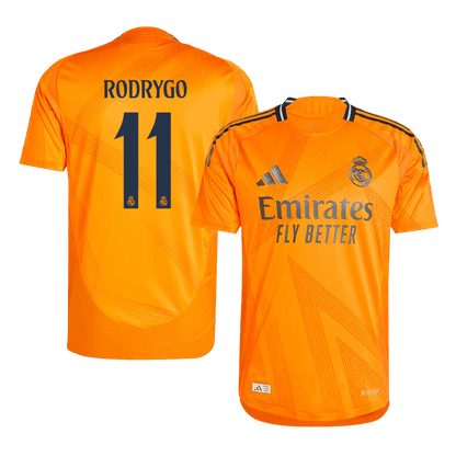 Tricouri Fotbal Real Madrid RODRYGO #11 Deplasare 2024/25 Authentic