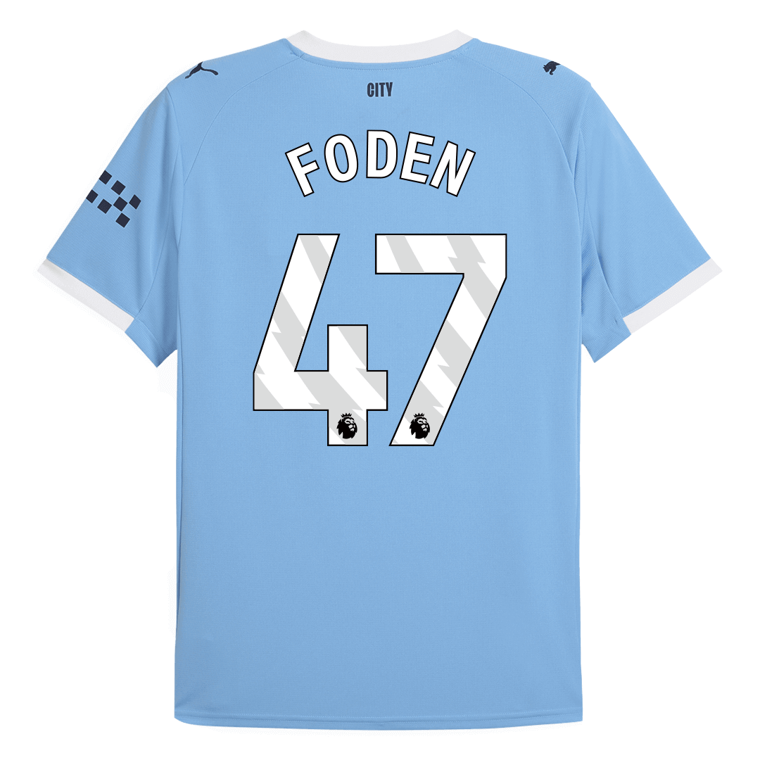 Tricouri Fotbal Manchester City FODEN #47 Acasă 2025/26 - Premium