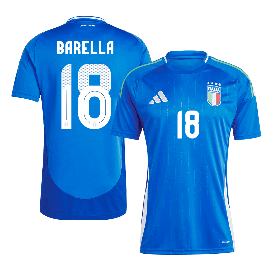 Tricouri Fotbal Italia BARELLA #18 Acasă 2024