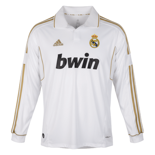 Tricouri Fotbal Vintage Real Madrid Acasă 2011/12 Mânecă Lungă