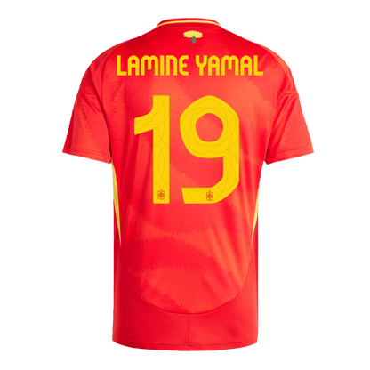 Tricouri Fotbal Spania LAMINE YAMAL #19 Acasă 2024