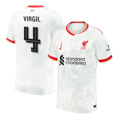 Tricouri Fotbal Liverpool VIRGIL #4 Treilea 2024/25 - UCL (mărime mare)