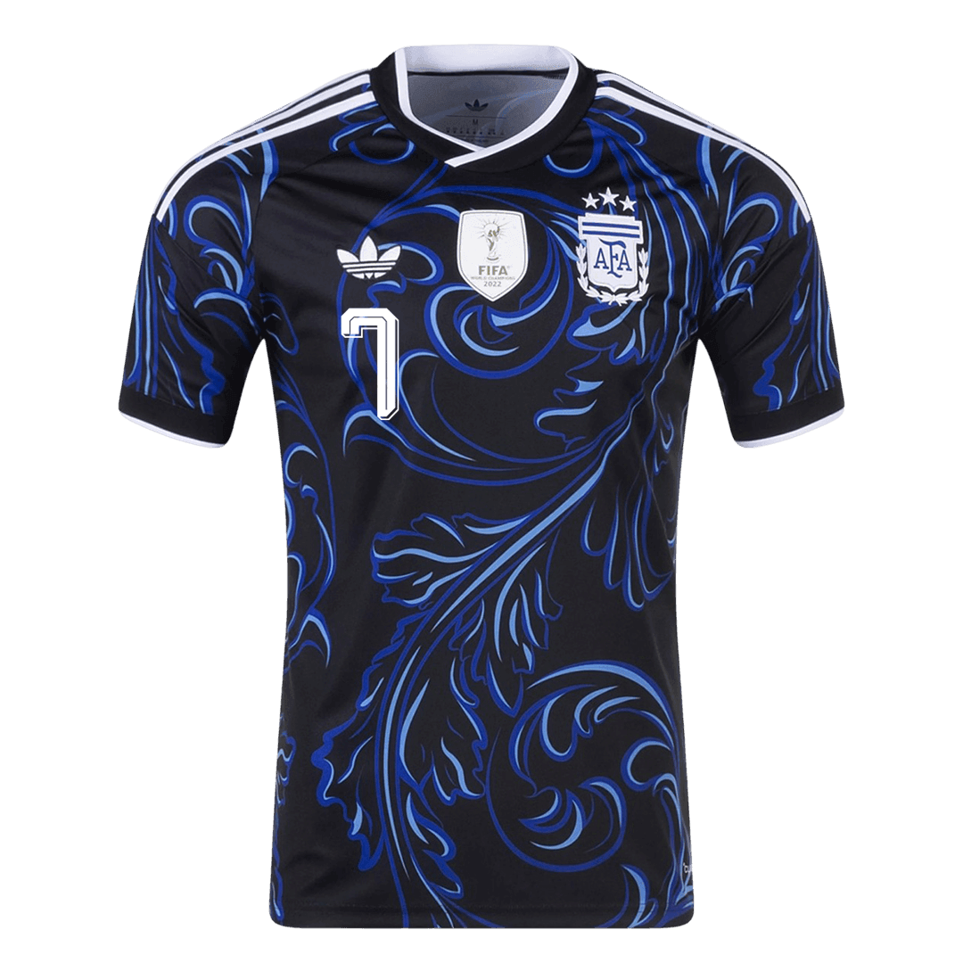 Tricouri Fotbal Argentina DE PAUL #7 Deplasare Cupa Mondială 2026