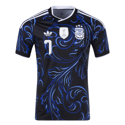 Tricouri Fotbal Argentina DE PAUL #7 Deplasare Cupa Mondială 2026