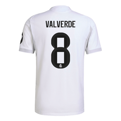 Tricouri Fotbal Real Madrid VALVERDE #8 Acasă 2025/26 Authentic