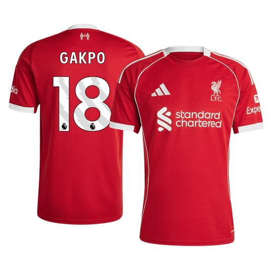 Tricouri Fotbal Liverpool GAKPO #18 Acasă 2025/26