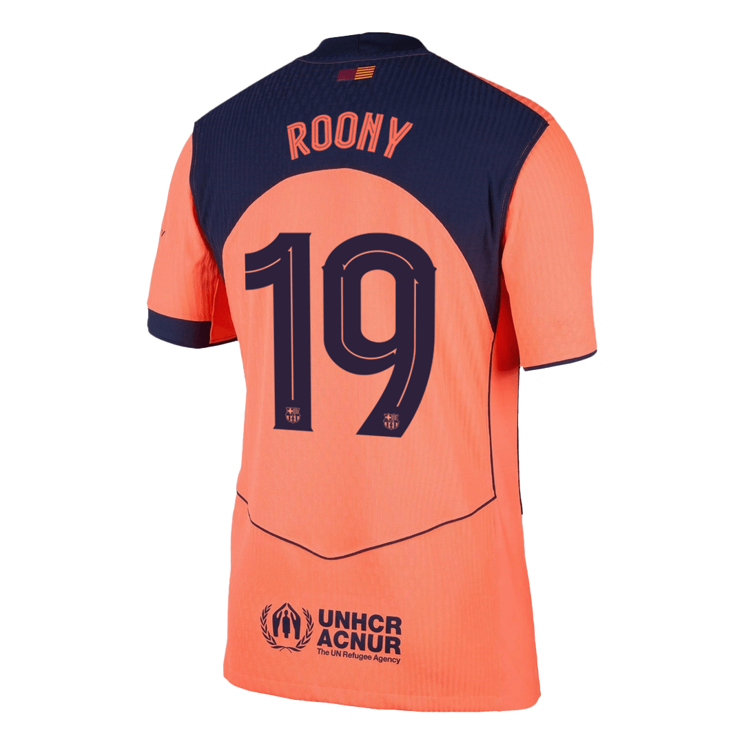 Tricouri Fotbal Barcelona ROONY #19 Treilea 2025/26 Authentic - UCL