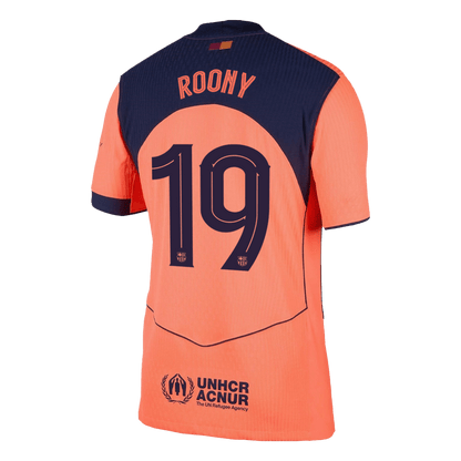 Tricouri Fotbal Barcelona ROONY #19 Treilea 2025/26 Authentic - UCL