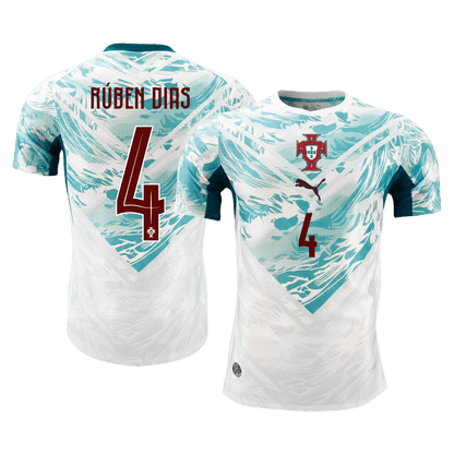 Tricouri Fotbal Portugalia RÚBEN DIAS #4 Deplasare Cupa Mondială 2026 Authentic