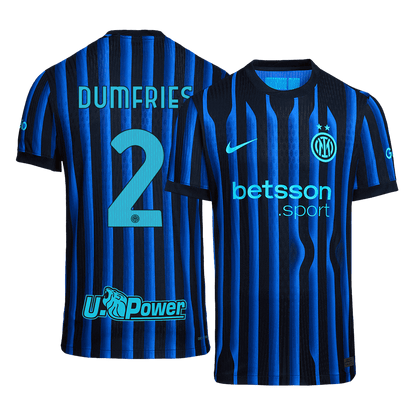 Tricouri Fotbal Inter Milano DUMFRIES #2 Acasă 2025/26 Authentic