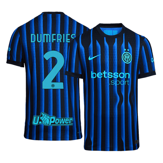 Tricouri Fotbal Inter Milano DUMFRIES #2 Acasă 2025/26 Authentic