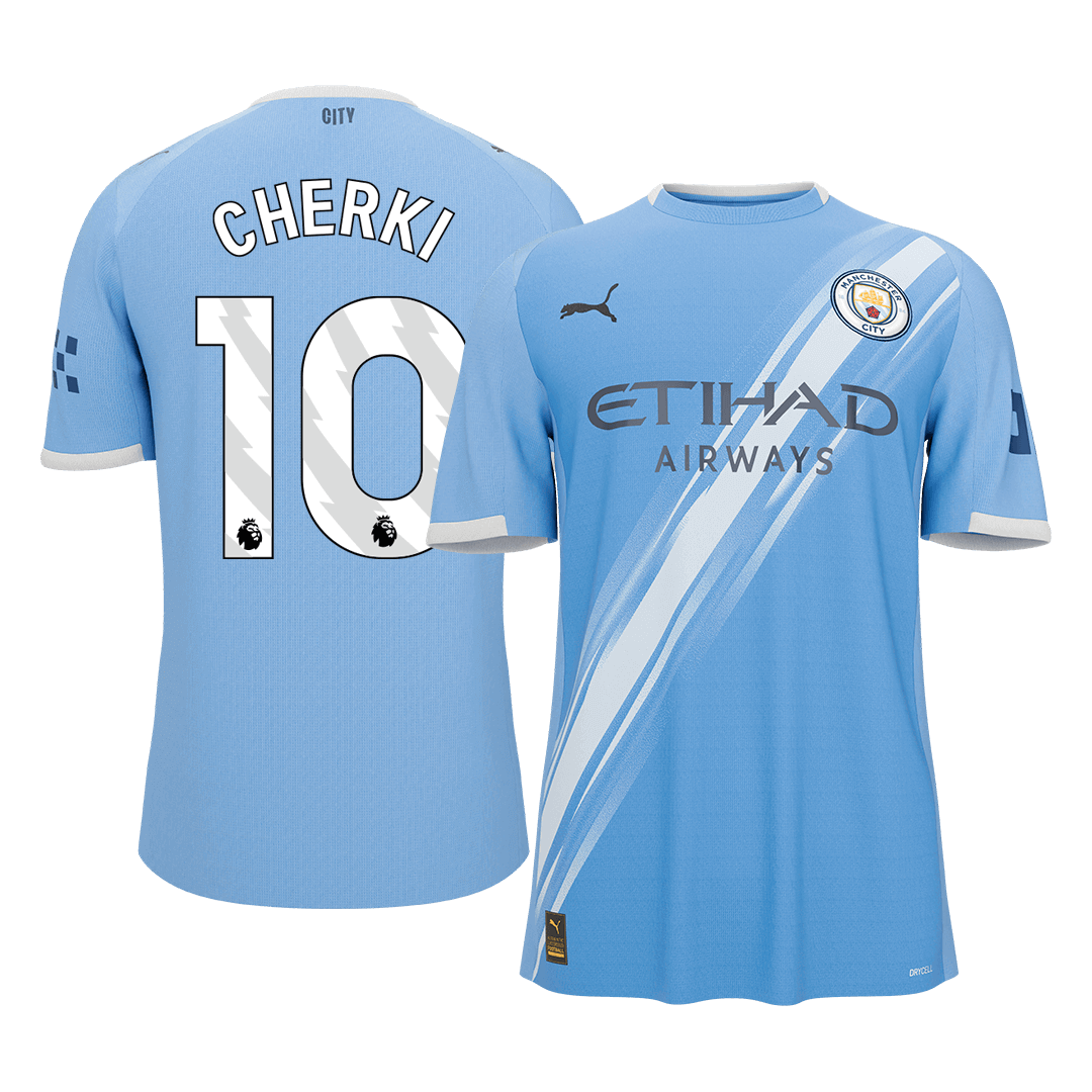 Tricouri Fotbal Manchester City CHERKI #10 Acasă 2025/26 - Premium