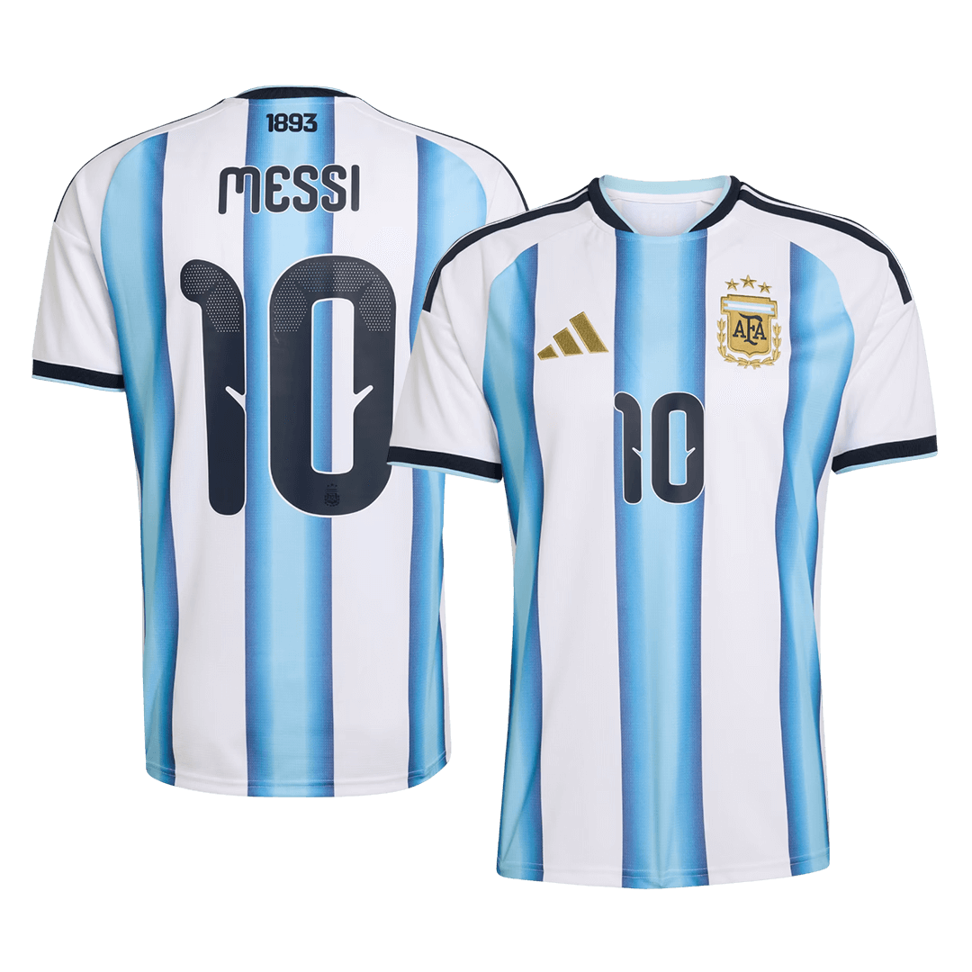 Tricouri Fotbal Argentina MESSI #10 Acasă Cupa Mondială 2026