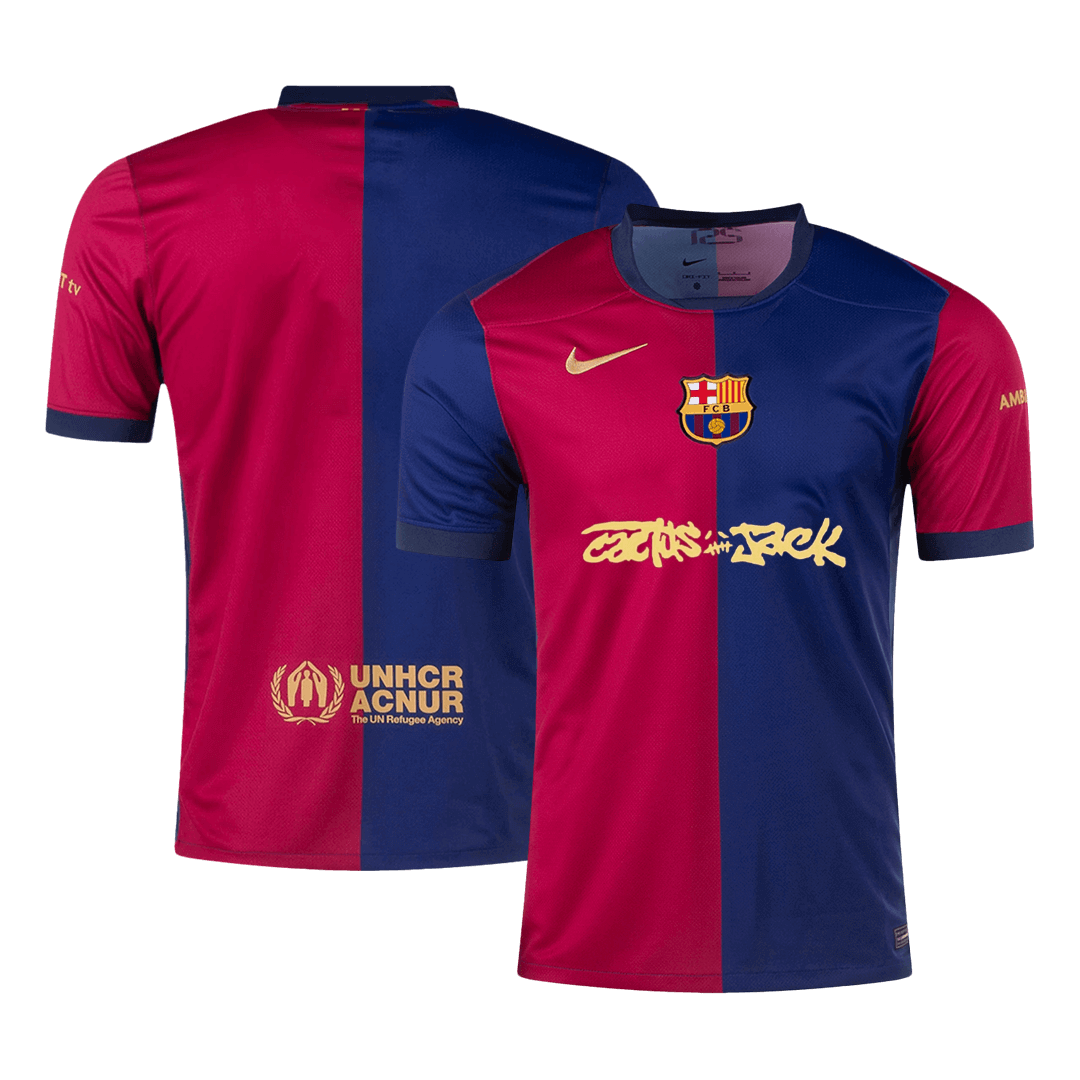 Tricouri Fotbal Barcelona X Travis Scott Acasă 2024/25