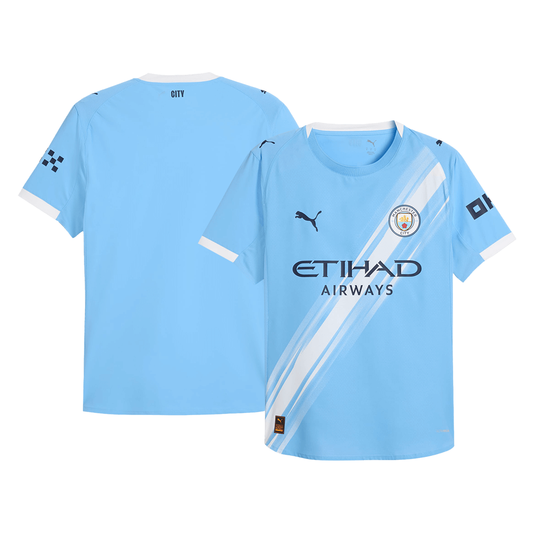 Tricouri Fotbal Manchester City Acasă 2025/26 Authentic