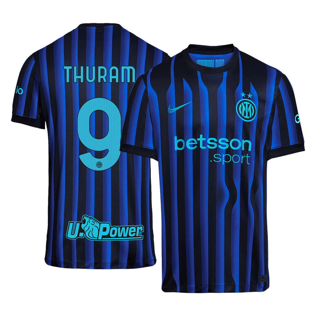 Tricouri Fotbal Inter Milano THURAM #9 Acasă 2025/26