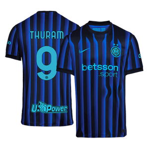 Tricouri Fotbal Inter Milano THURAM #9 Acasă 2025/26