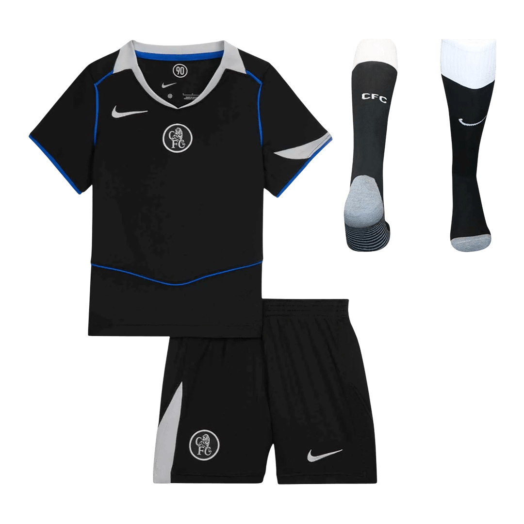 Set Tricouri Fotbal Chelsea Treilea 2025/26 Pentru Copii