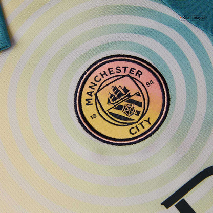 Set Tricouri Fotbal Manchester City Al Patrulea 2024/25 Pentru Copii - Definitely City