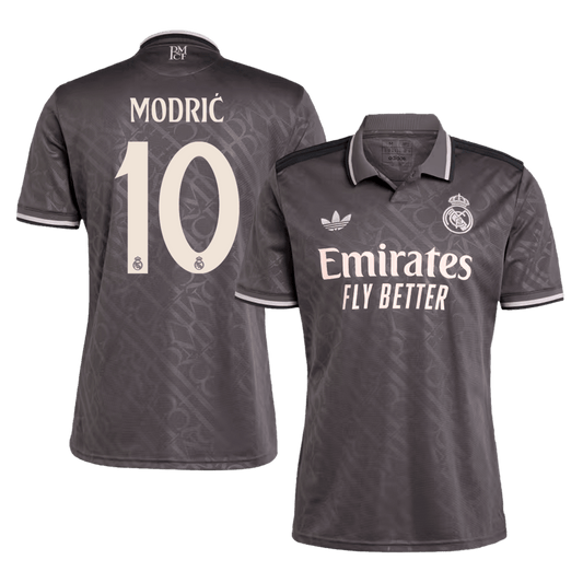 Tricouri Fotbal Real Madrid MODRIĆ #10 Treilea 2024/25 - Super (mărime mare)