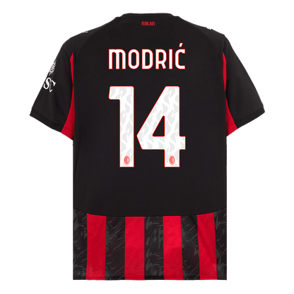 Tricouri Fotbal AC Milan MODRIĆ #14 Acasă 2025/26 - Premium