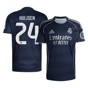 Tricouri Fotbal Real Madrid HUIJSEN #24 Deplasare 2025/26 - Premium